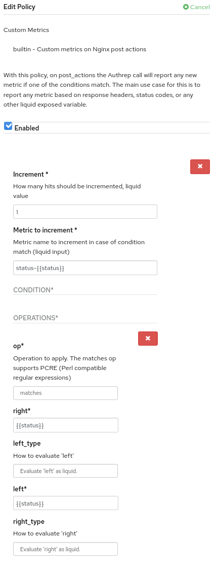 image3 The "Edit policy" screen offers several fields to configure the policy.