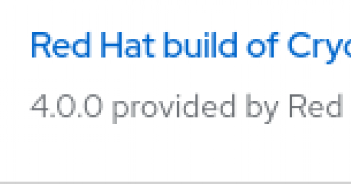 Red Hat Build of Cryostat 4.0